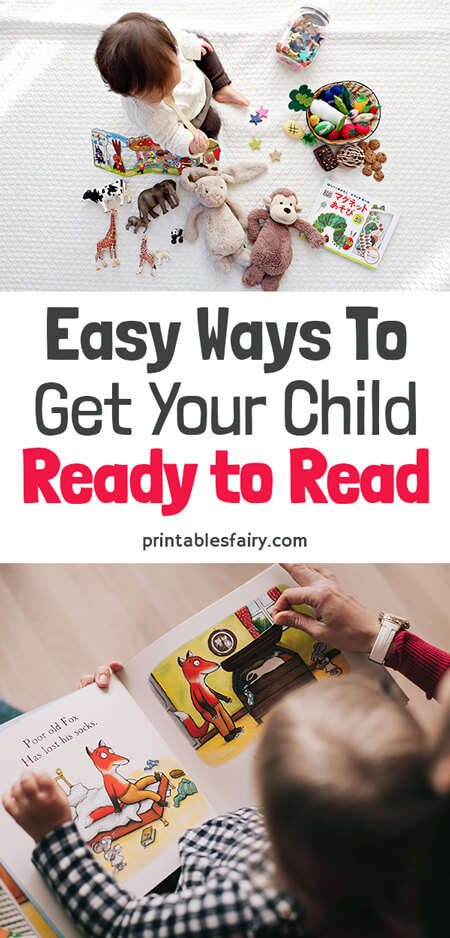 Toddler playing with toys and books. Mom reading to her toddler.