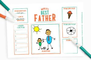 All About My Dad (Free Printables) - The Printables Fairy