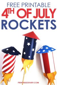 4th of July Rockets (Free Printables) - The Printables Fairy