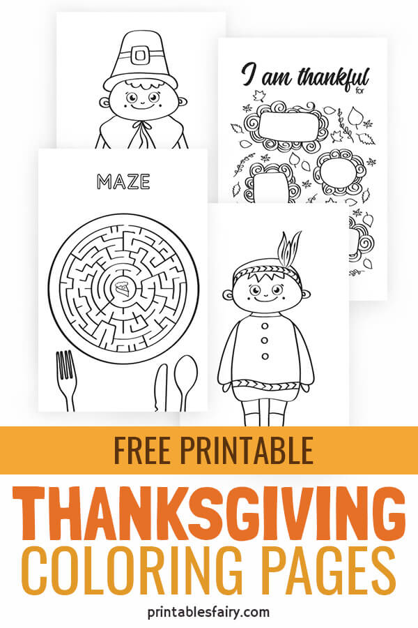 Thanksgiving Coloring Pages for Kids