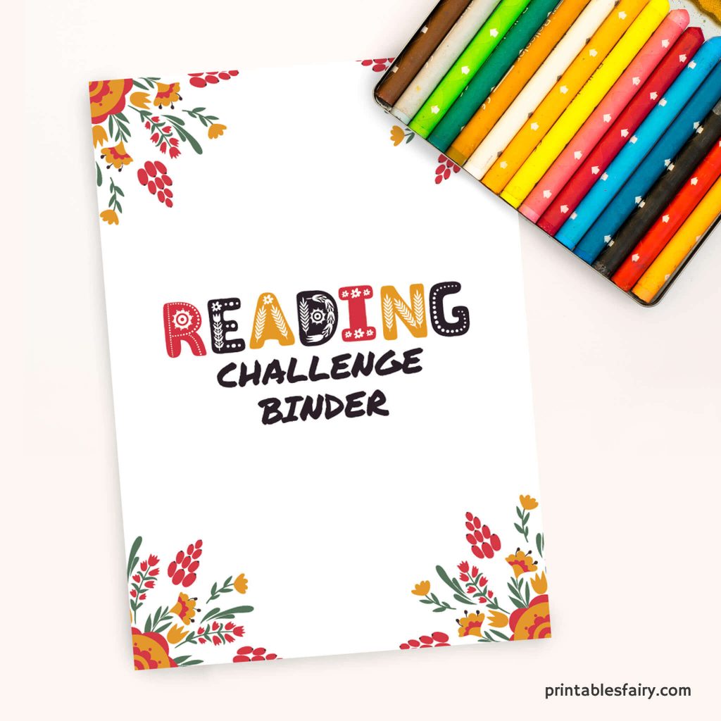 Reading Challenge Binder Cover