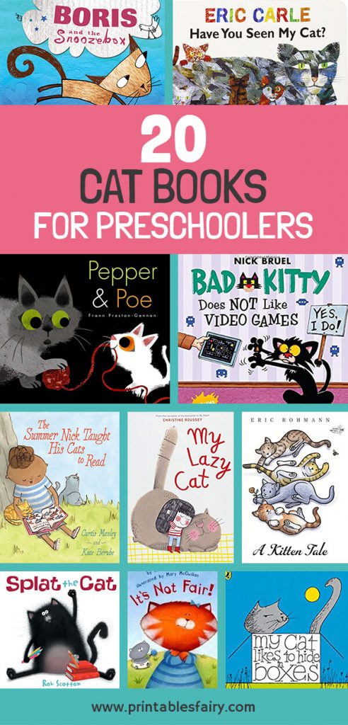 20 Cat Books For Preschoolers