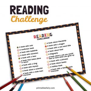 Reading Challenge For Kids - The Printables Fairy