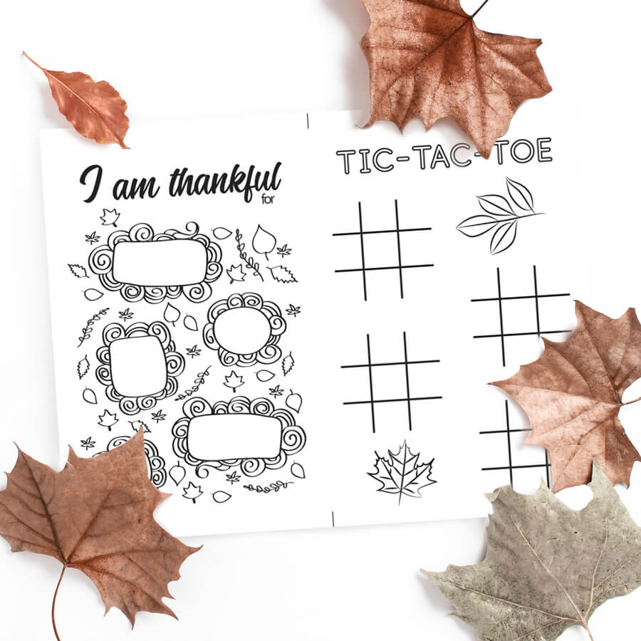 Thanksgiving Tic-tac-toe & Gratitude list