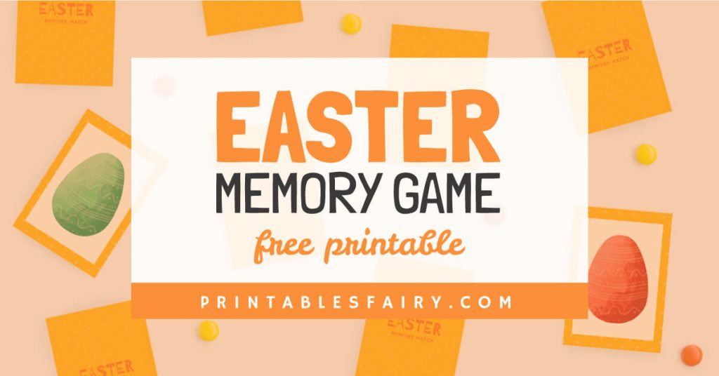 Easter Memory Game Free Printable