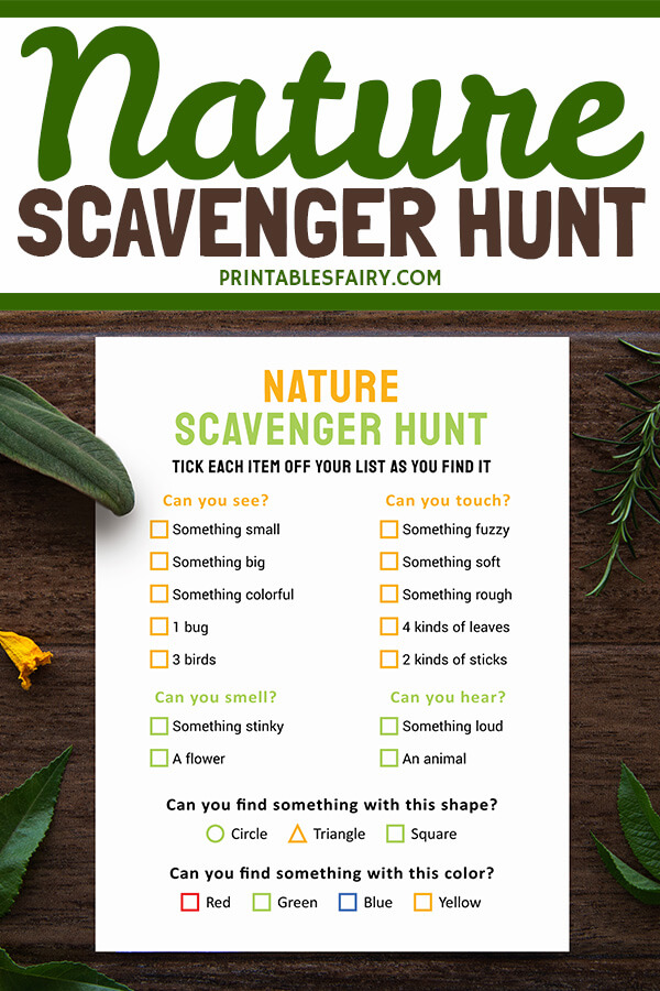 Nature Scavenger Hunt for Kids