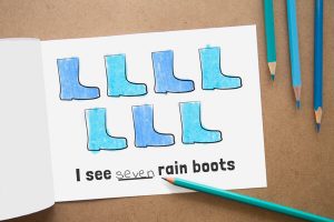 Spring counting book for kids {Free Printable} - The Printables Fairy