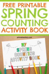 Spring counting book for kids {Free Printable} - The Printables Fairy