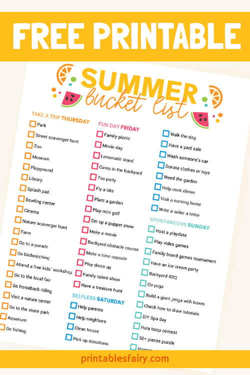 Summer Activities for Kids