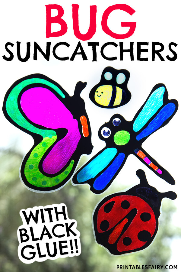 Black Glue Bug Suncatcher