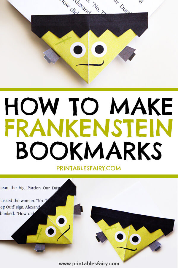 How to Make Frankenstein Bookmarks