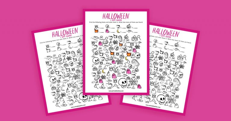 Halloween I Spy (Free Printable) - The Printables Fairy