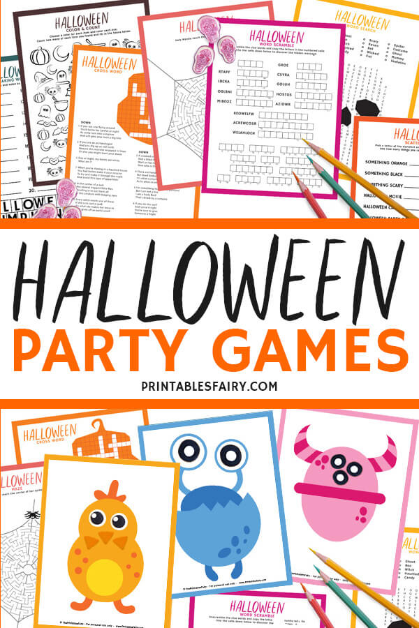 Printable Halloween Games For Parties