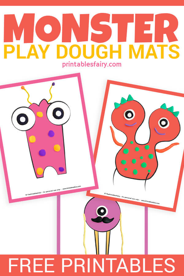 Monster Play Dough Mats