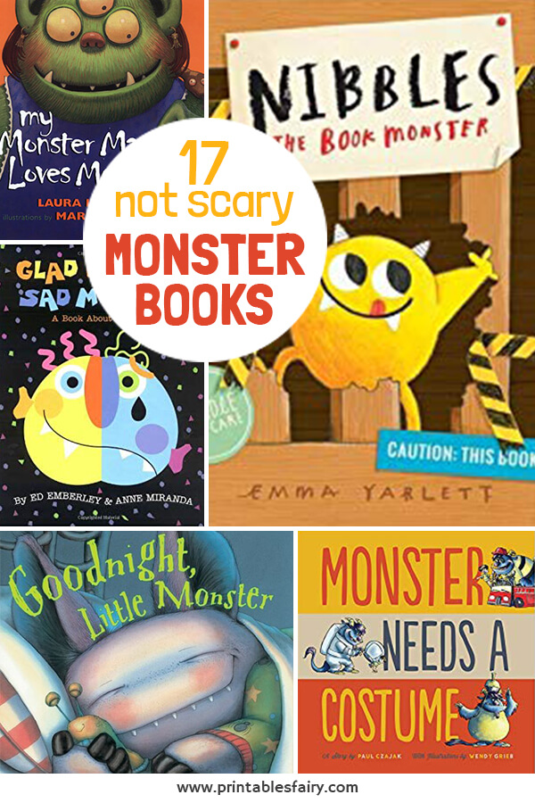 Not so scary monster books for kids