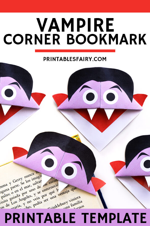 Vampire Bookmarks with Template