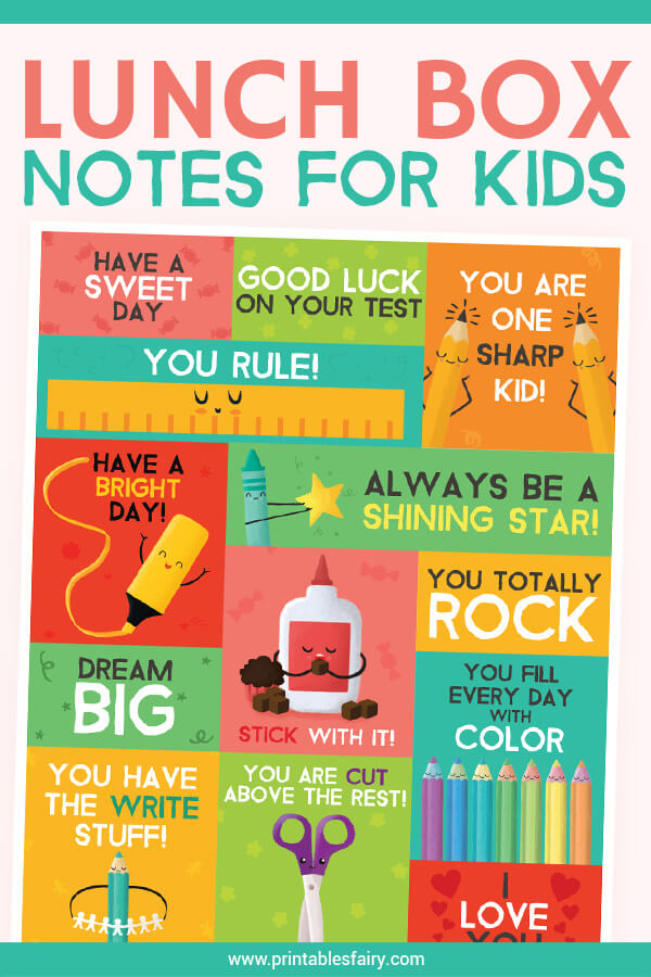 Lunch Box Notes for Kids