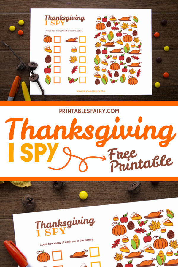 Free Printable Thanksgiving I Spy