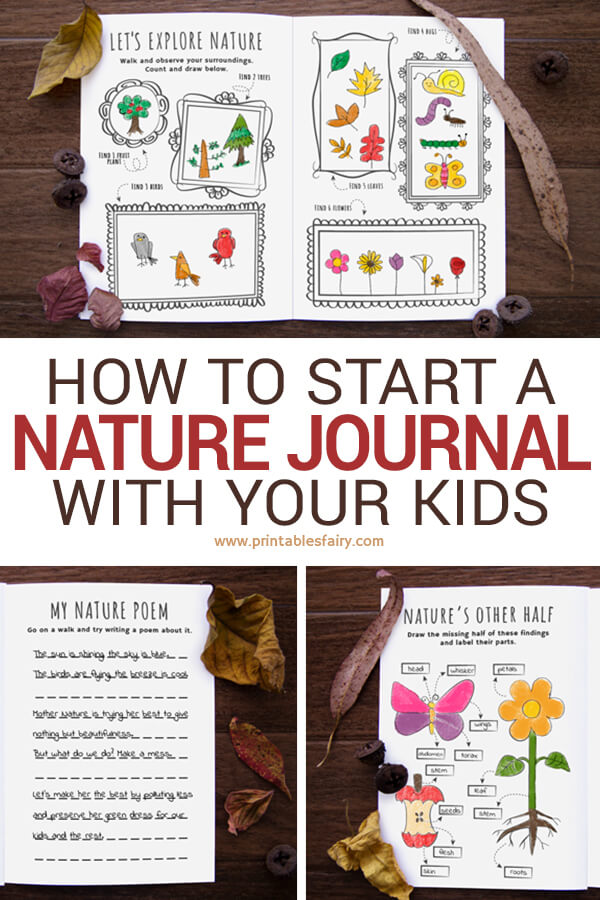 Printable Nature Journal for Kids - The Printables Fairy