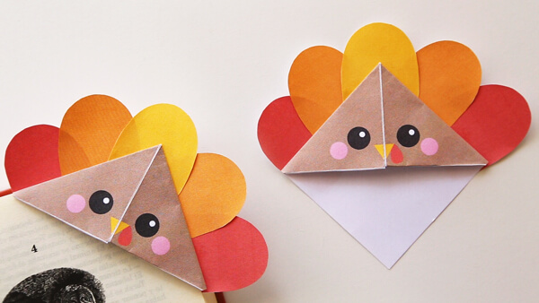 DIY Turkey Corner Bookmarks