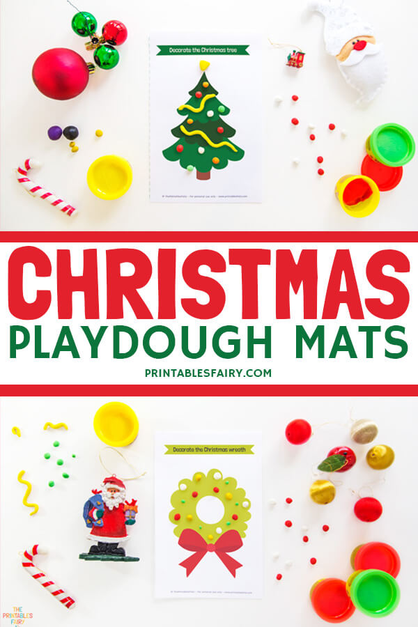 Christmas Playdough Mats