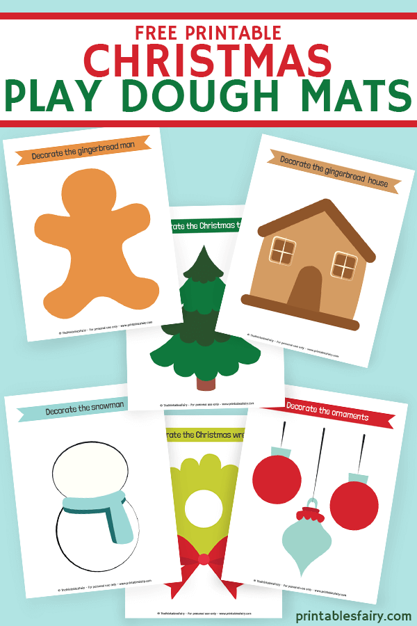 Christmas Play Dough Mats