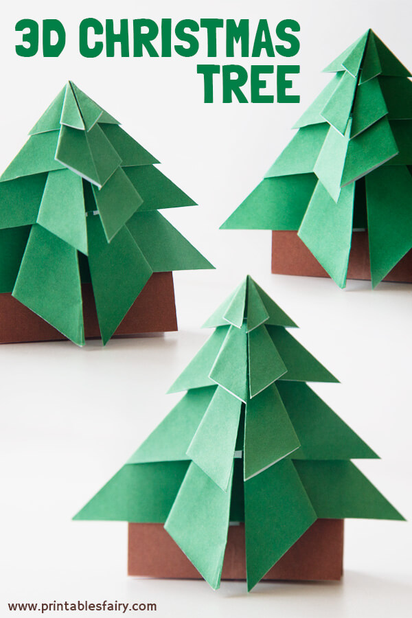 How To Make A 3d Christmas Tree The Printables Fairy