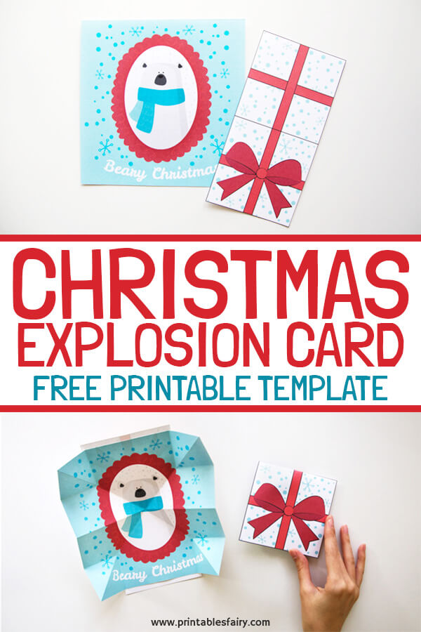 How to make an explosion card for Christmas