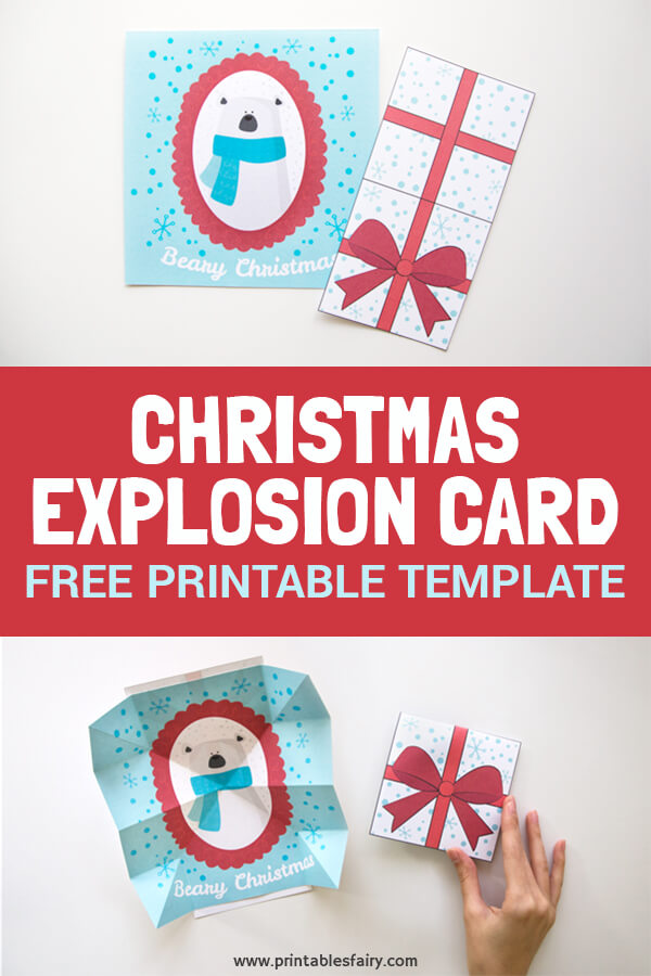 How to make an explosion card for Christmas