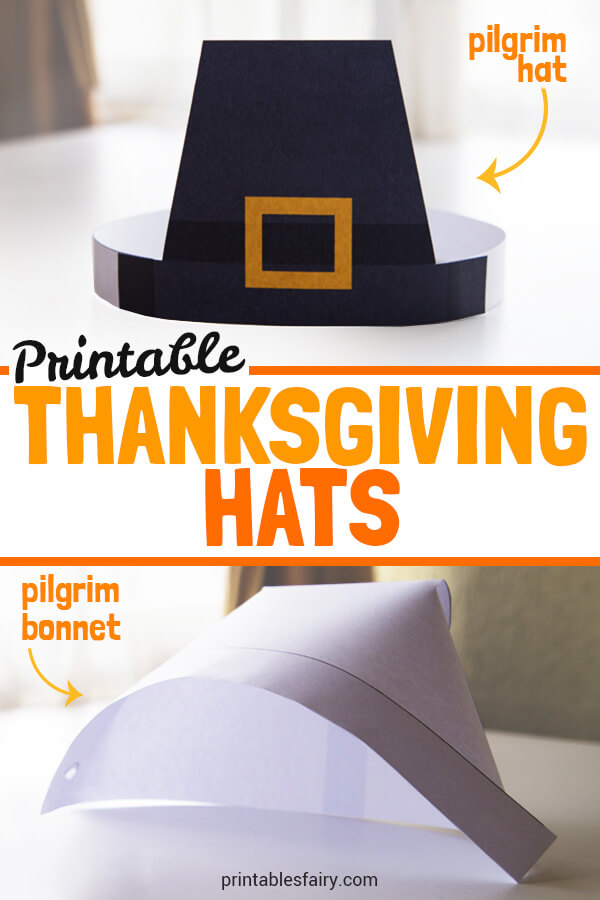 DIY Thanksgiving Hats for Kids - The Printables Fairy