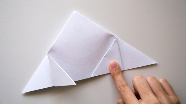 Fold the corners to the center