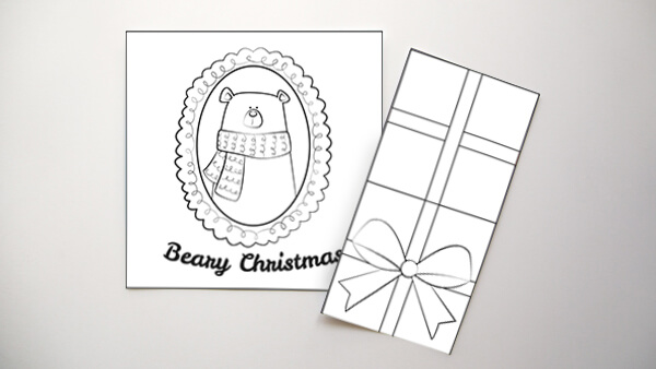 Coloring Christmas Card