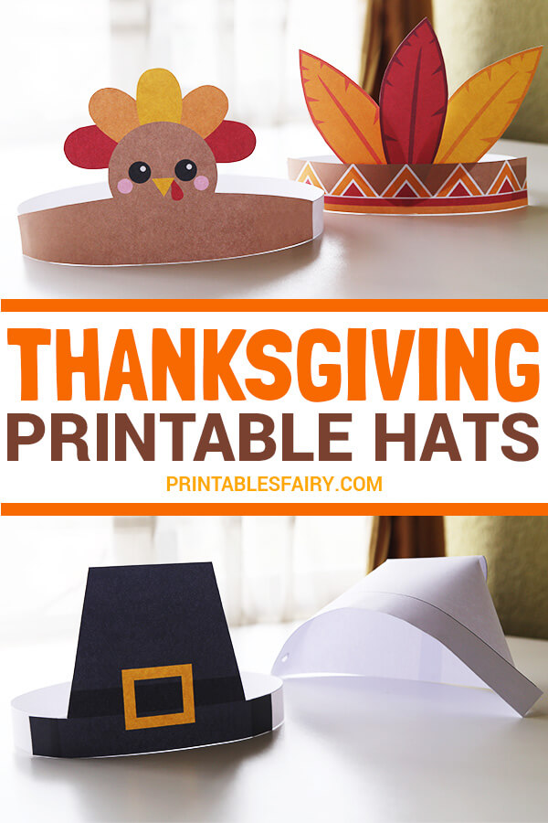 Thanksgiving Free Printable Hats