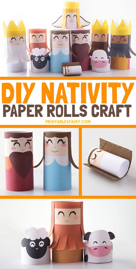 Nativity Craft from Toilet Paper Tubes