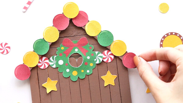 Popsicle Stick Gingerbread House Craft for Kids - Happy Toddler