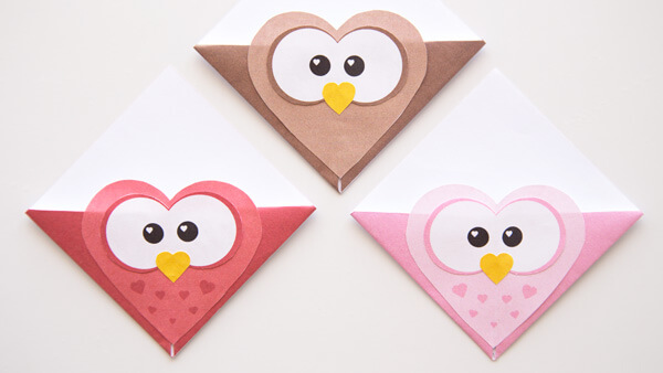 Owl Origami Bookmarks