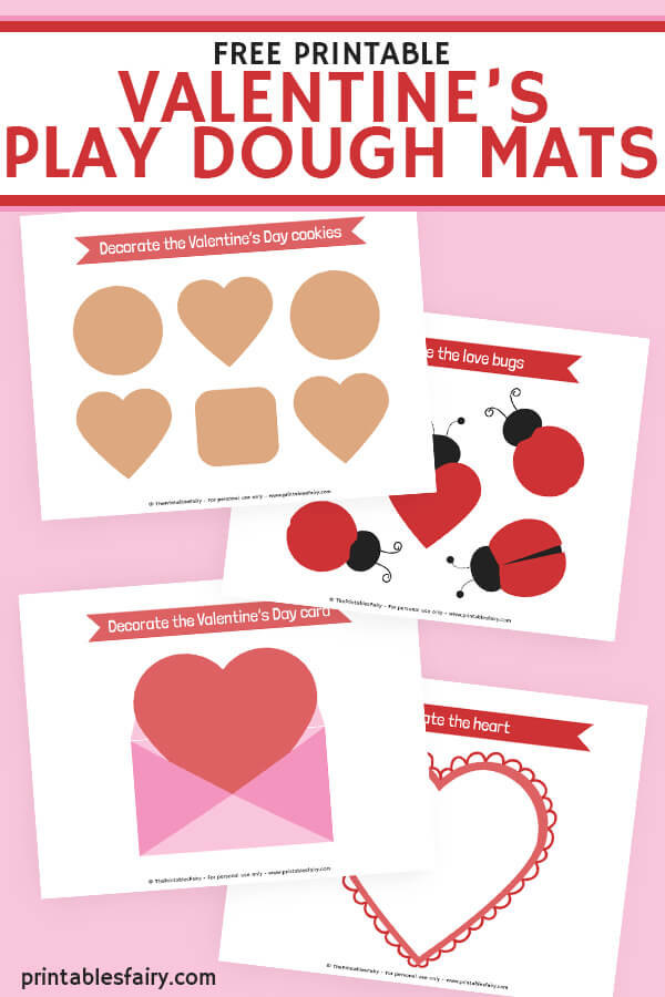 Valentine Playdough Mats