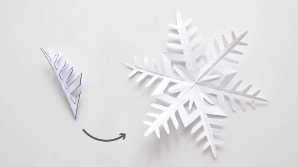 Unfolded snowflake