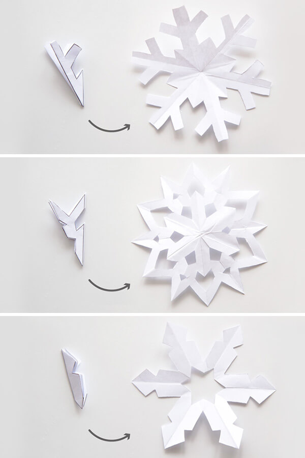 How to Fold Paper for Snowflake cutouts, making snowflakes out of