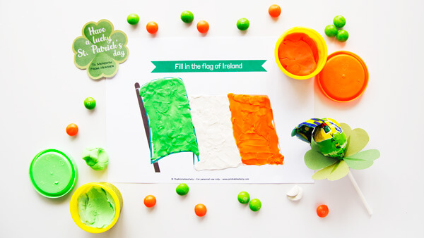 St. Patrick's Day Play Dough Mat - Only Passionate Curiosity