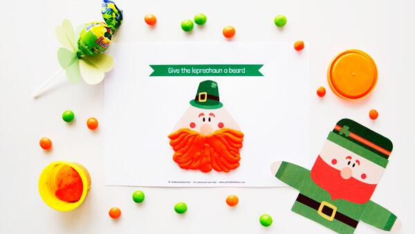 Leprechaun Playdough Mat