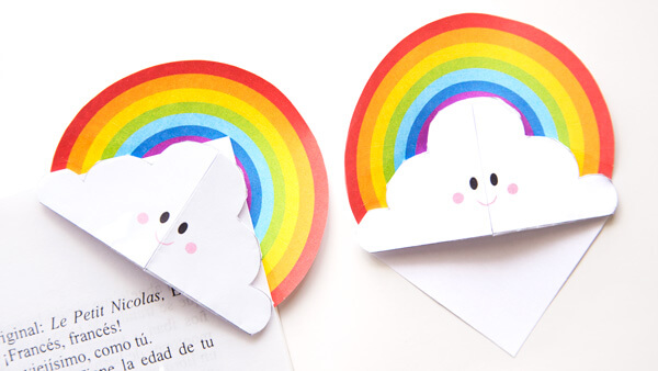 DIY Rainbow Bookmarks