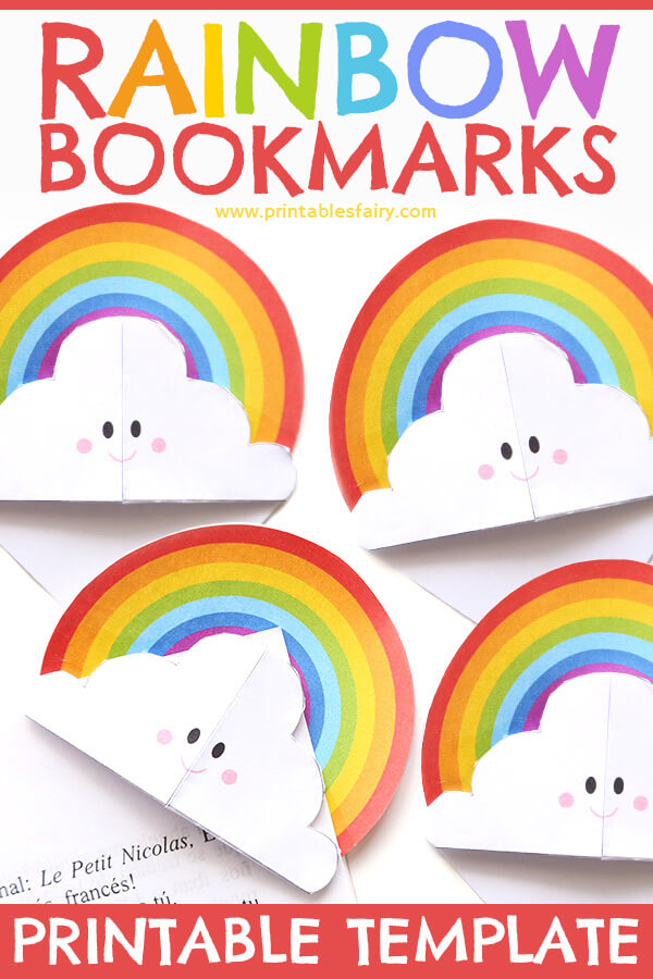 DIY Rainbow Corner Bookmarks