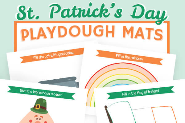 St. Patrick's Day Play Dough Mats (Free Printables) - The Printables Fairy