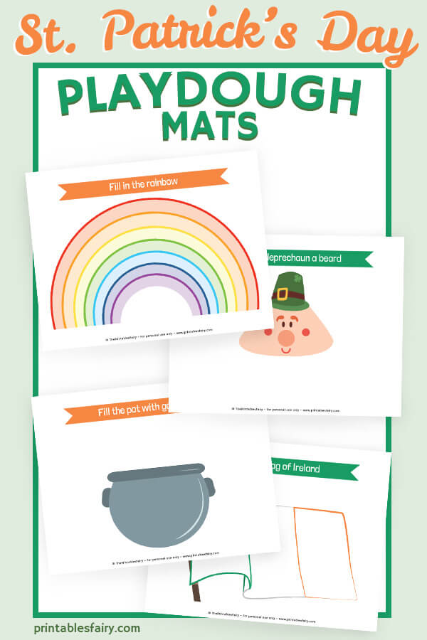 St. Patrick's Day Play Dough Mats