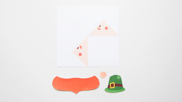 Cut leprechaun bookmark template