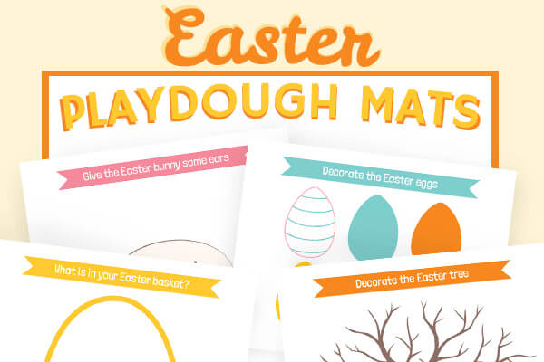 Easter Play Dough Mats {Free Printables} - The Printables Fairy
