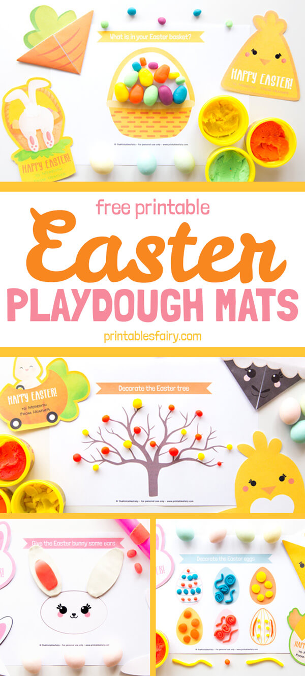 Free Printable Easter Playdough Mats