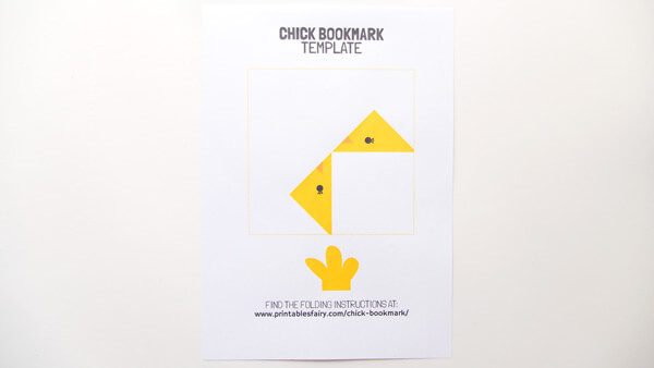 Print chick bookmark template