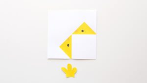 Chick Corner Bookmarks (Easter Origami for Kids) - The Printables Fairy